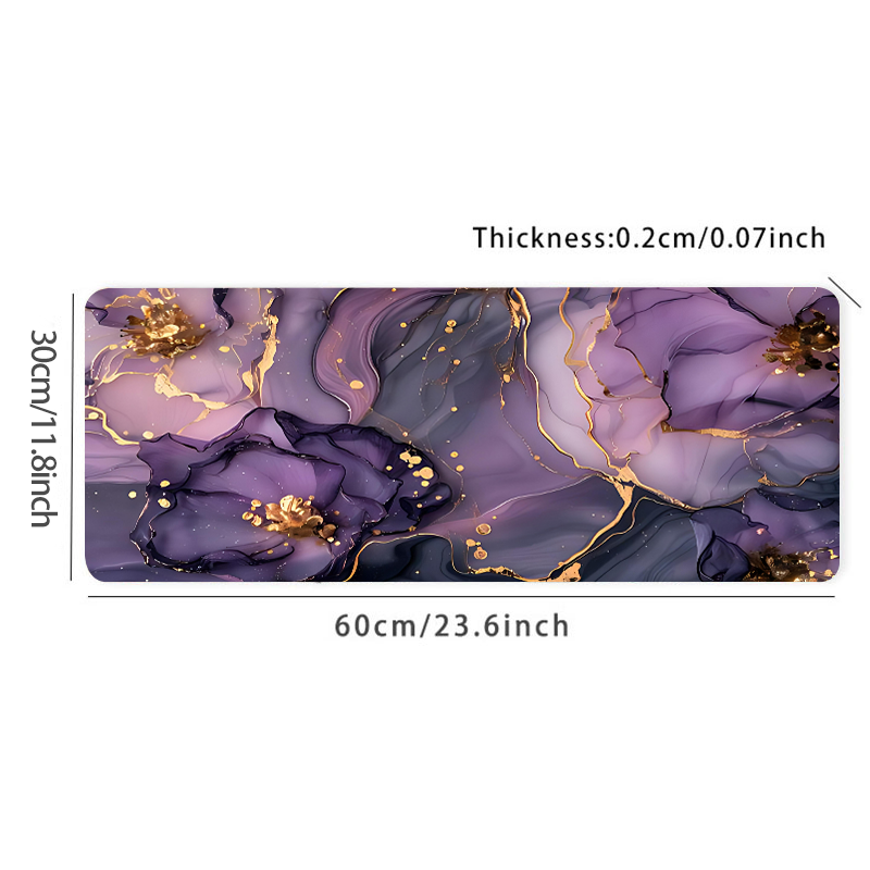 보라색 대리석 마우스 패드 HD 데스크 매트, 골드 테 - Tradescantia Purple 리뷰 및 가격