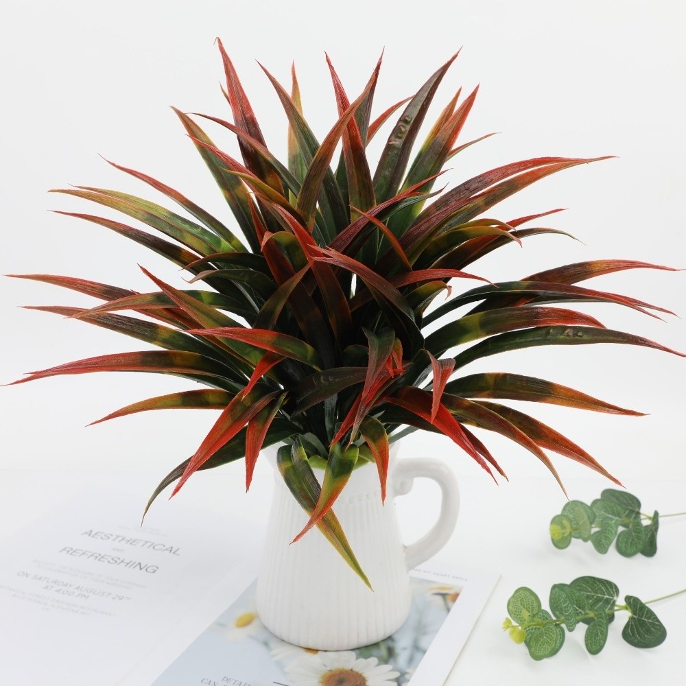실감나는 42cm 인조 난초 잎 DIY 플라스틱 인조  - Spider Plant Hanging 리뷰 및 가격
