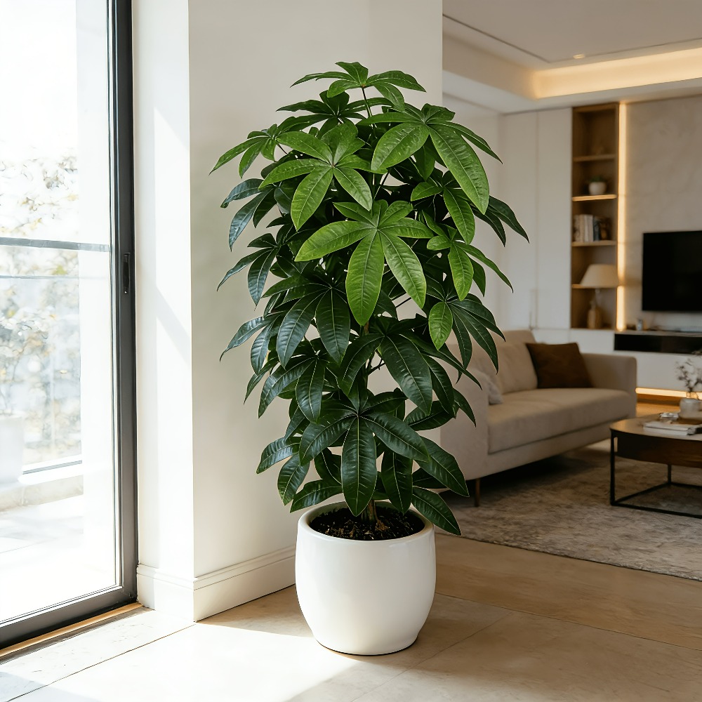 과학적인 돈나무 특징을 지닌 인공 돈나무 파치라 아쿠아 - Ficus Lyrata Tree 리뷰 및 가격